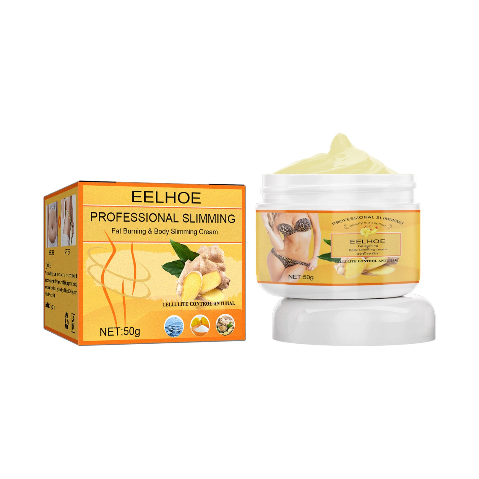 Ginger Slimming Cream, Slimming Fat Burning Body Weight Loss Cream