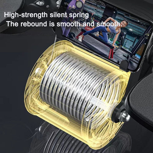 Automatic rebound abdominal compression and abdominal muscle training equipment for both men and women using elbow support rollers