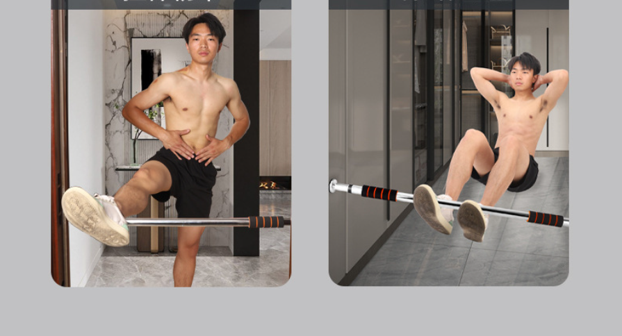 Horizontal bar household indoor door without punching, stretching suspension rod wall, horizontal bar pull up device, fitness equipment