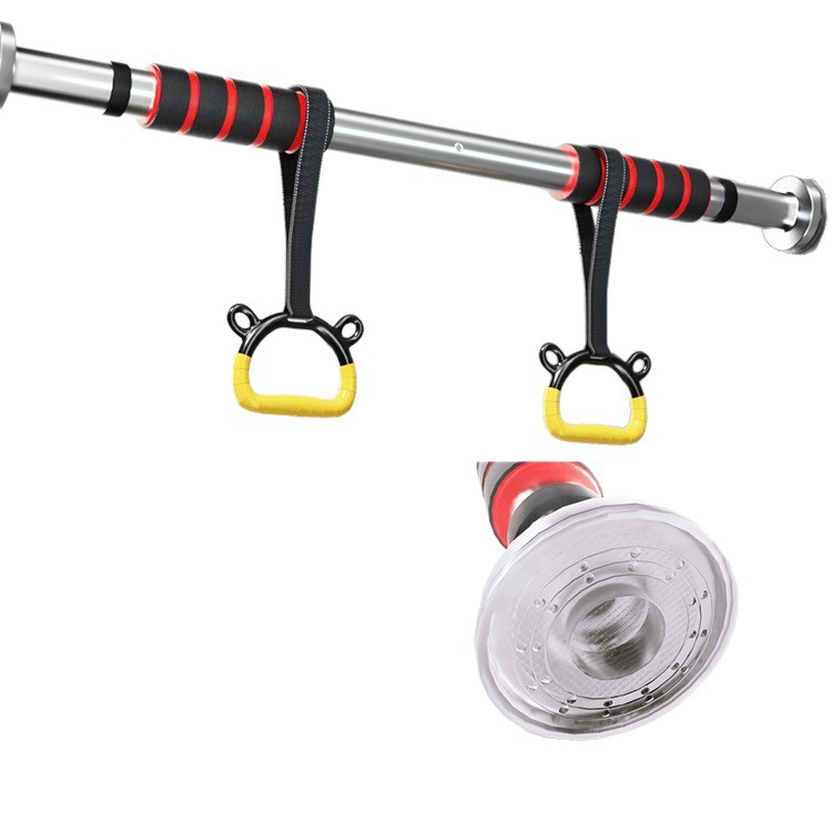 Horizontal bar household indoor door without punching, stretching suspension rod wall, horizontal bar pull up device, fitness equipment