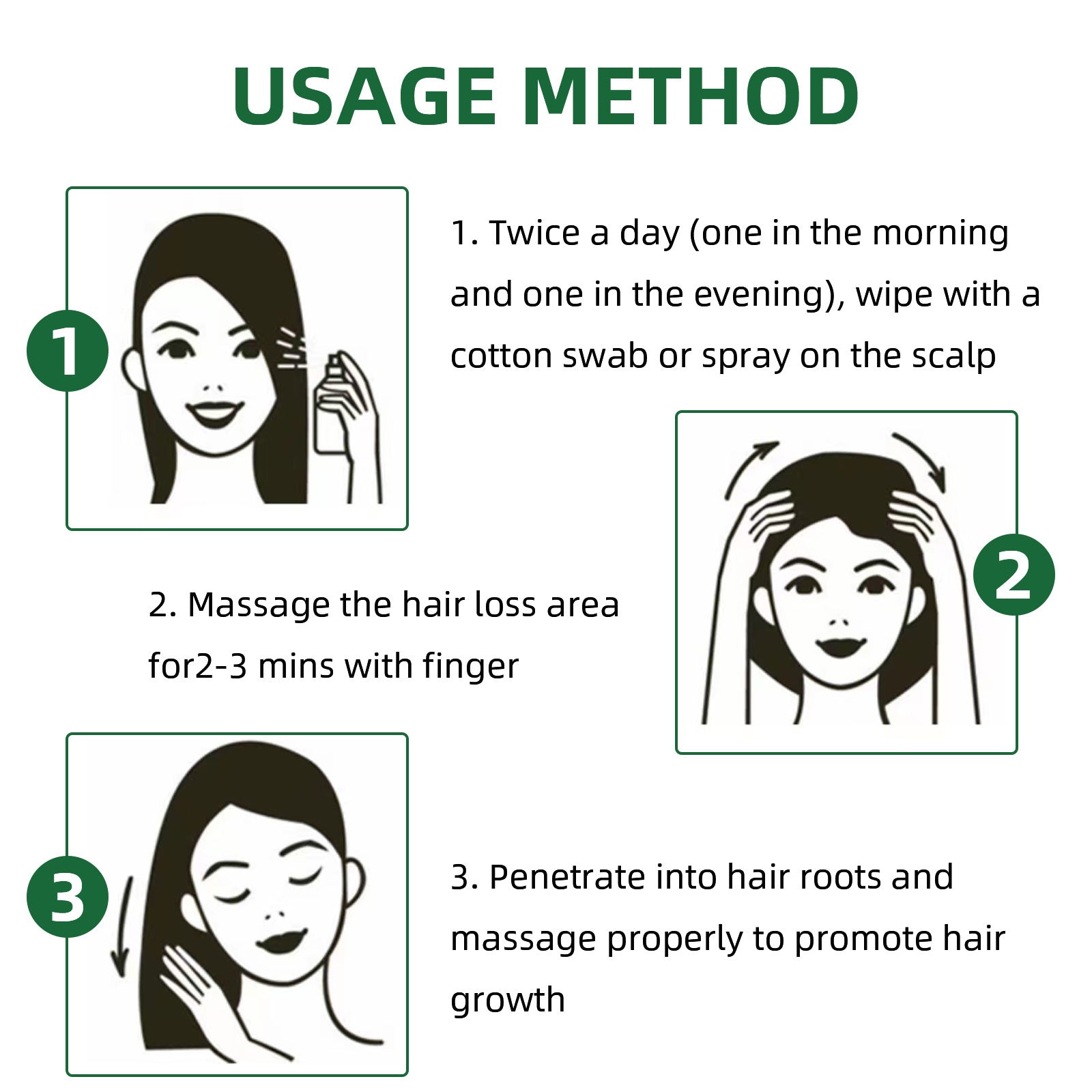 Ginseng Hair Growth Liquid, Ginseng Essence Moisturizes Hair, Hair Prevents Loss And Care Hair Growth Spray