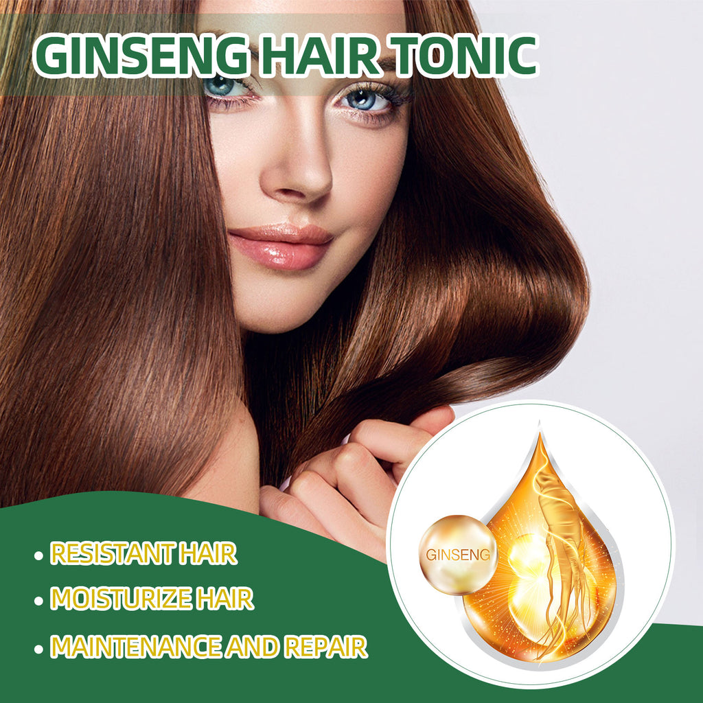 OUHOE Ginseng Hair Growth Liquid, Ginseng Essence Moisturizes Hair, Hair Prevents Loss And Care Hair Growth Spray