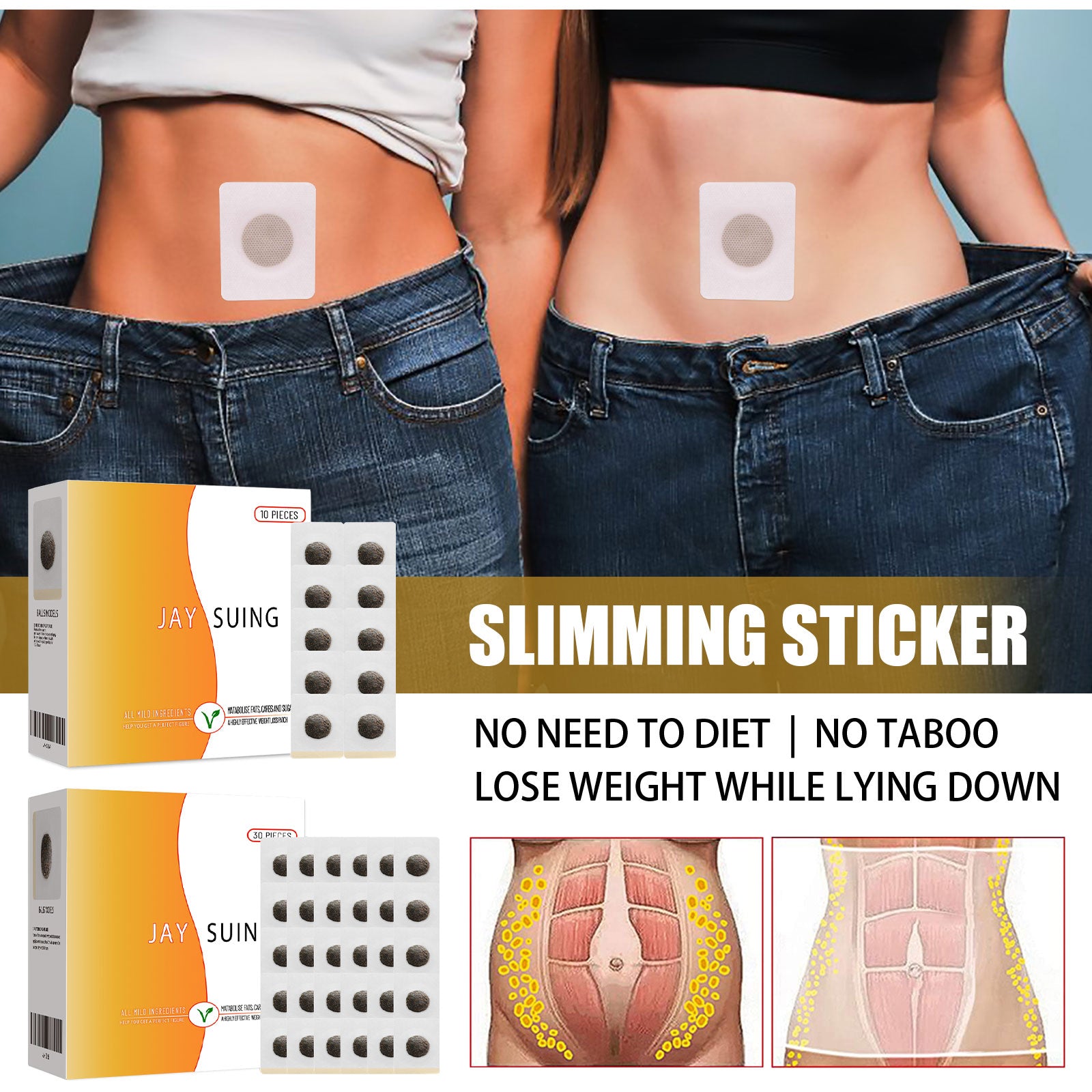Weight Loss Patch, Lazy Body Sculpting Belly Button Pill For Firming And Slimming Thighs